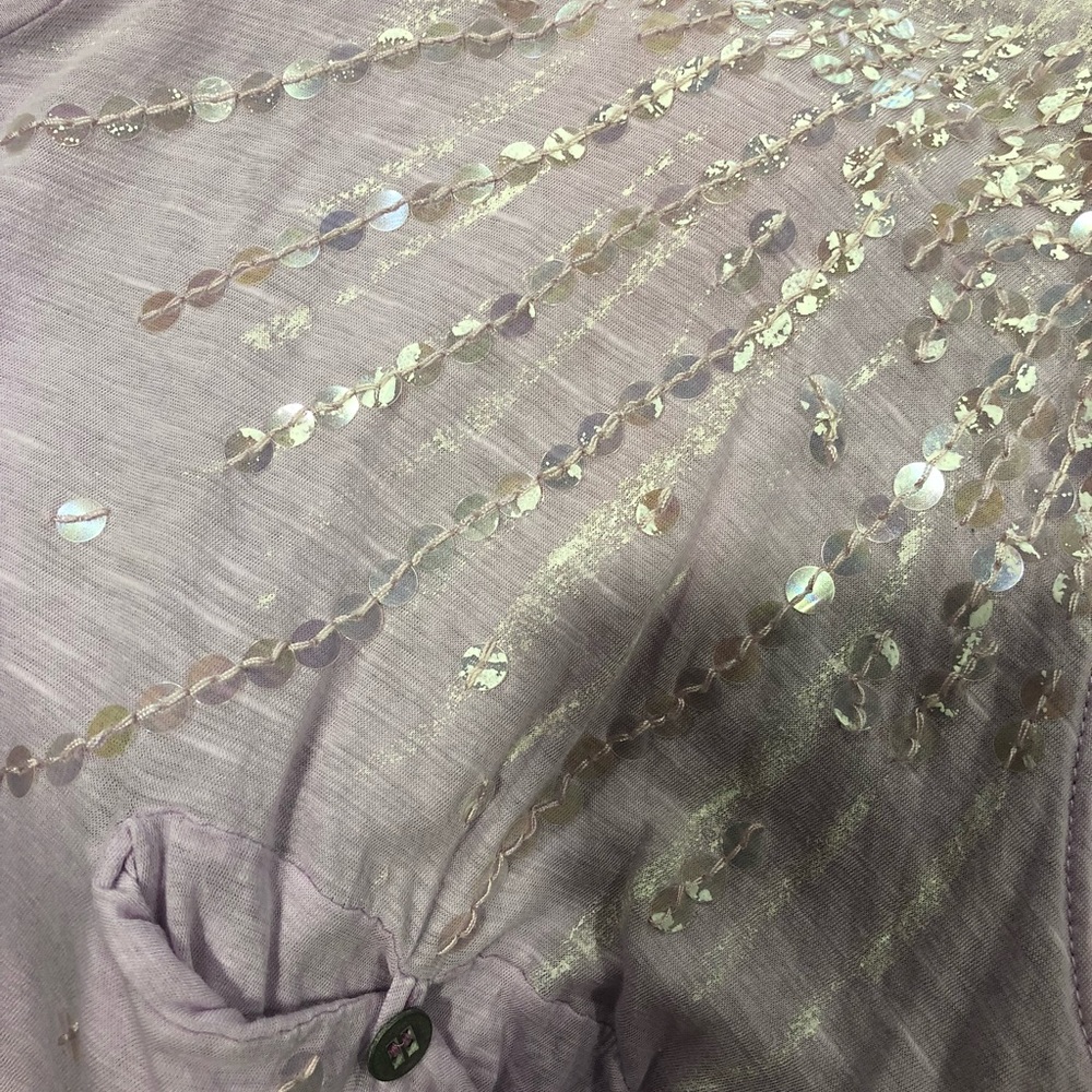 Free People Sequin Flowy Tee - Picture 3 of 3